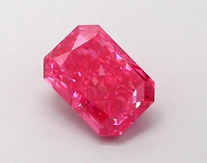 1.16ct RADIANT Fancy Vivid Pink VS2 Coloured Lab diamond