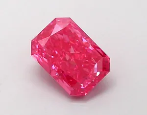 1.16ct RADIANT Fancy Vivid Pink VS2 Coloured Lab diamond