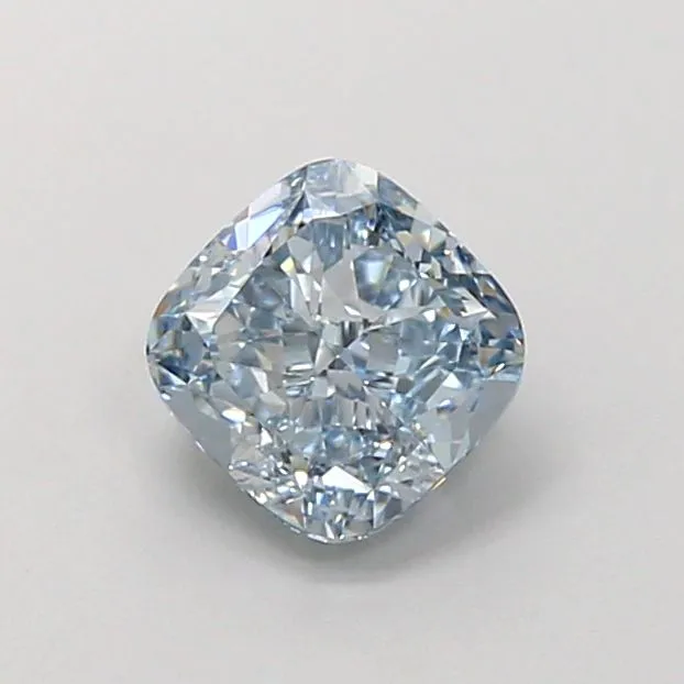 1.02ct CUSHION Fancy Vivid Blue VS1 Coloured Lab diamond
