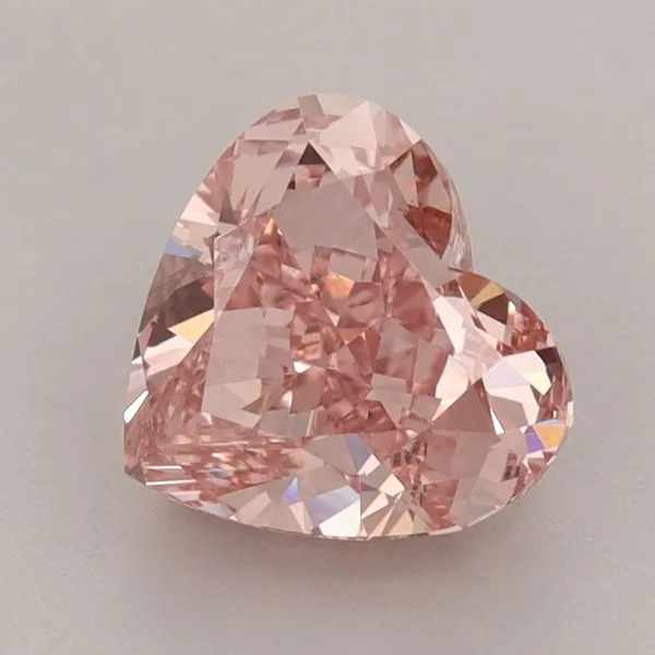 1.95ct HEART Fancy Intense Pink VS1 Coloured Lab diamond