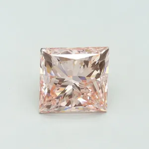 5.01ct PRINCESS Fancy Intense Pink VS2 Coloured Lab diamond