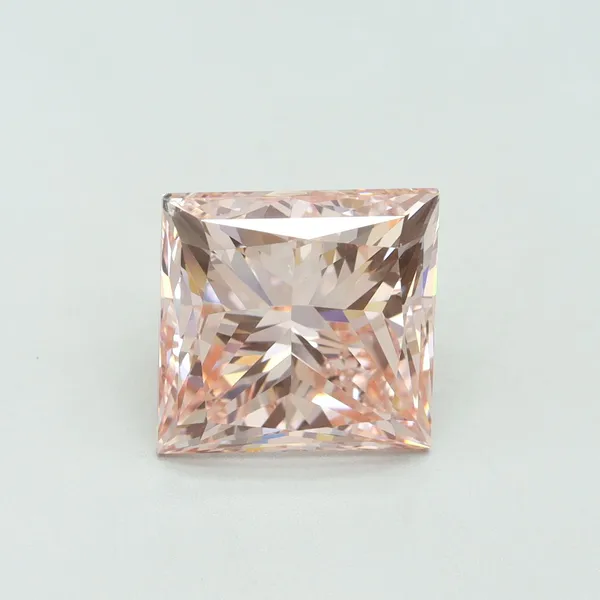 5.01ct PRINCESS Fancy Intense Pink VS2 Coloured Lab diamond