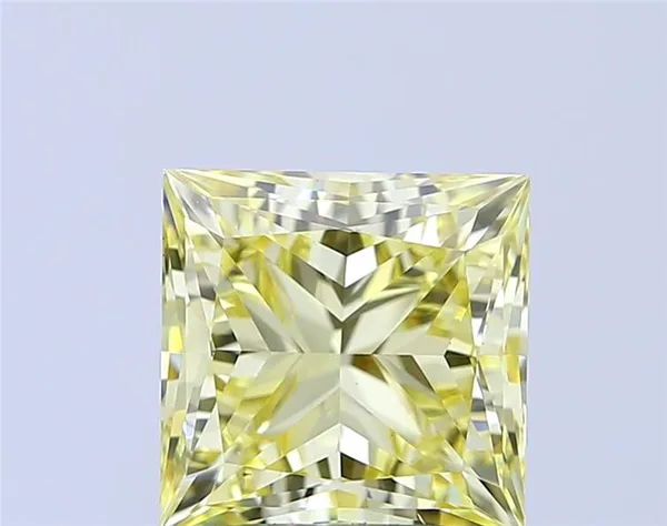 1.5ct PRINCESS Fancy Yellow VS1 Coloured Lab diamond