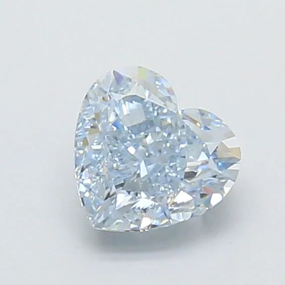 1.01ct HEART Fancy Blue VVS2 Coloured Lab diamond