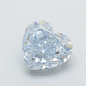 1.01ct HEART Fancy Blue VVS2 Coloured Lab diamond