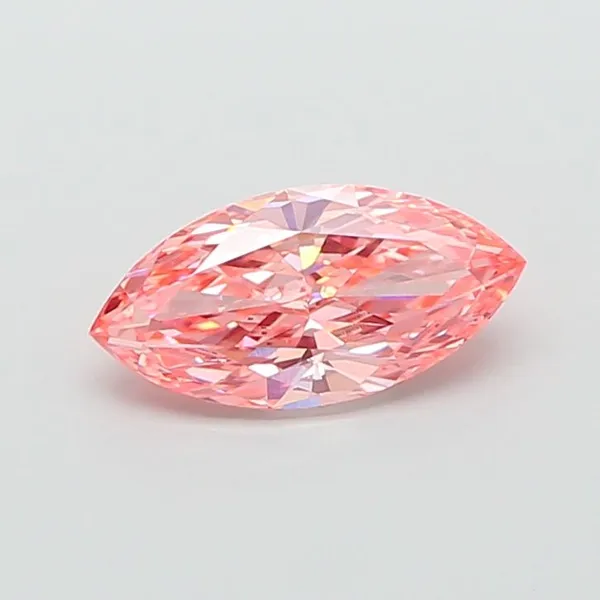 1.59ct MARQUISE Fancy Vivid Pink VVS2 Coloured Lab diamond