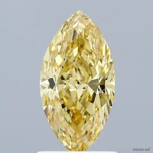 1.5ct MARQUISE Fancy Intense Yellow VS1 Coloured Lab diamond