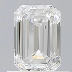 0.8ct EMERALD E SI1 Lab diamond