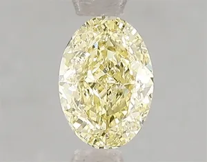 1ct OVAL Fancy Intense Yellow VS2 Coloured Lab diamond