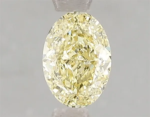 1ct OVAL Fancy Intense Yellow VS2 Coloured Lab diamond