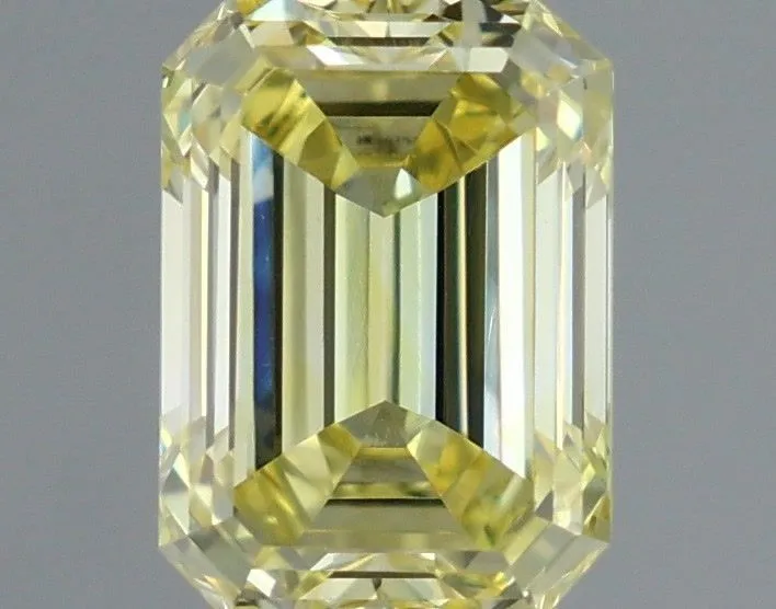 1.09ct EMERALD Fancy Intense Yellow VVS2 Coloured Lab diamond