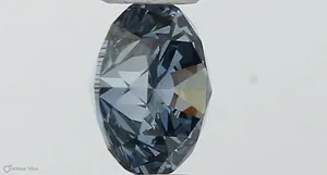 0.37ct ROUND Fancy Vivid Blue VS1 Coloured Lab diamond