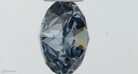 0.37ct ROUND Fancy Vivid Blue VS1 Coloured Lab diamond
