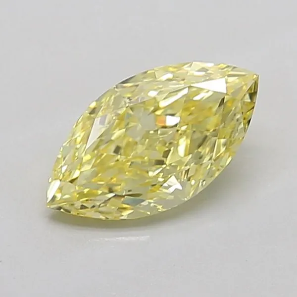 1.1ct MARQUISE Fancy Intense Yellow VS1 Coloured Lab diamond