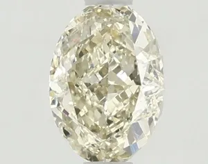 1.01ct OVAL Fancy Light Yellow VS1 Coloured Lab diamond