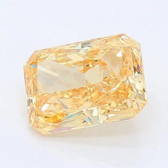 1.06ct RADIANT Fancy Intense Yellow VVS2 Coloured Lab diamond