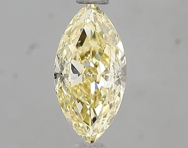 1ct MARQUISE Fancy Intense Yellow VS2 Coloured Lab diamond