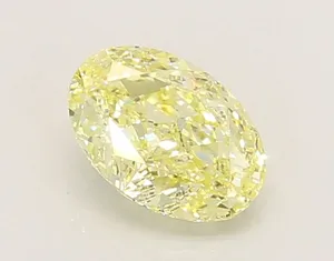 1.05ct OVAL Fancy Yellow VS1 Coloured Lab diamond