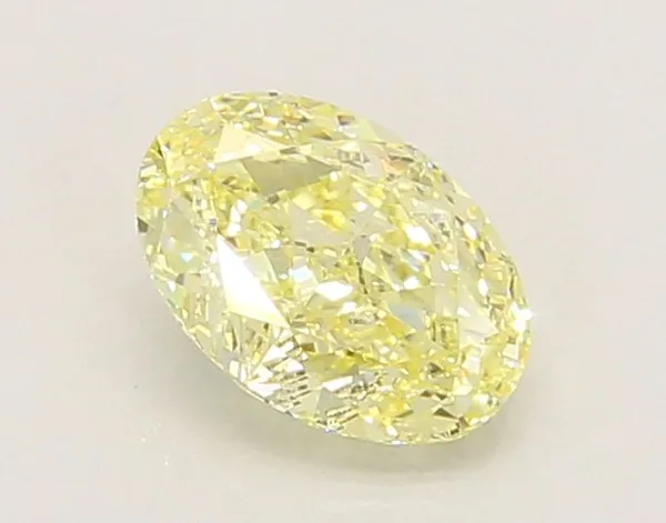 1.05ct OVAL Fancy Yellow VS1 Coloured Lab diamond