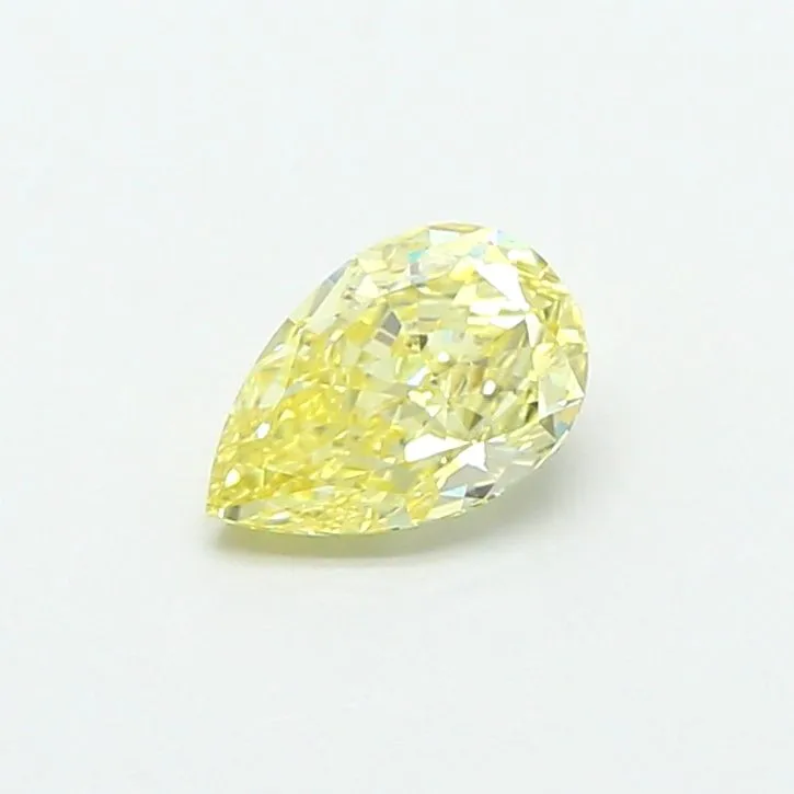 0.59ct PEAR Fancy Yellow VS1 Coloured Lab diamond