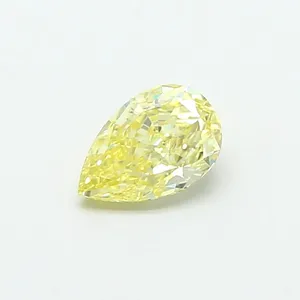 0.59ct PEAR Fancy Yellow VS1 Coloured Lab diamond