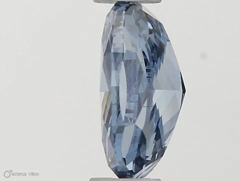 0.45ct OVAL Fancy Vivid Blue SI1 Coloured Lab diamond
