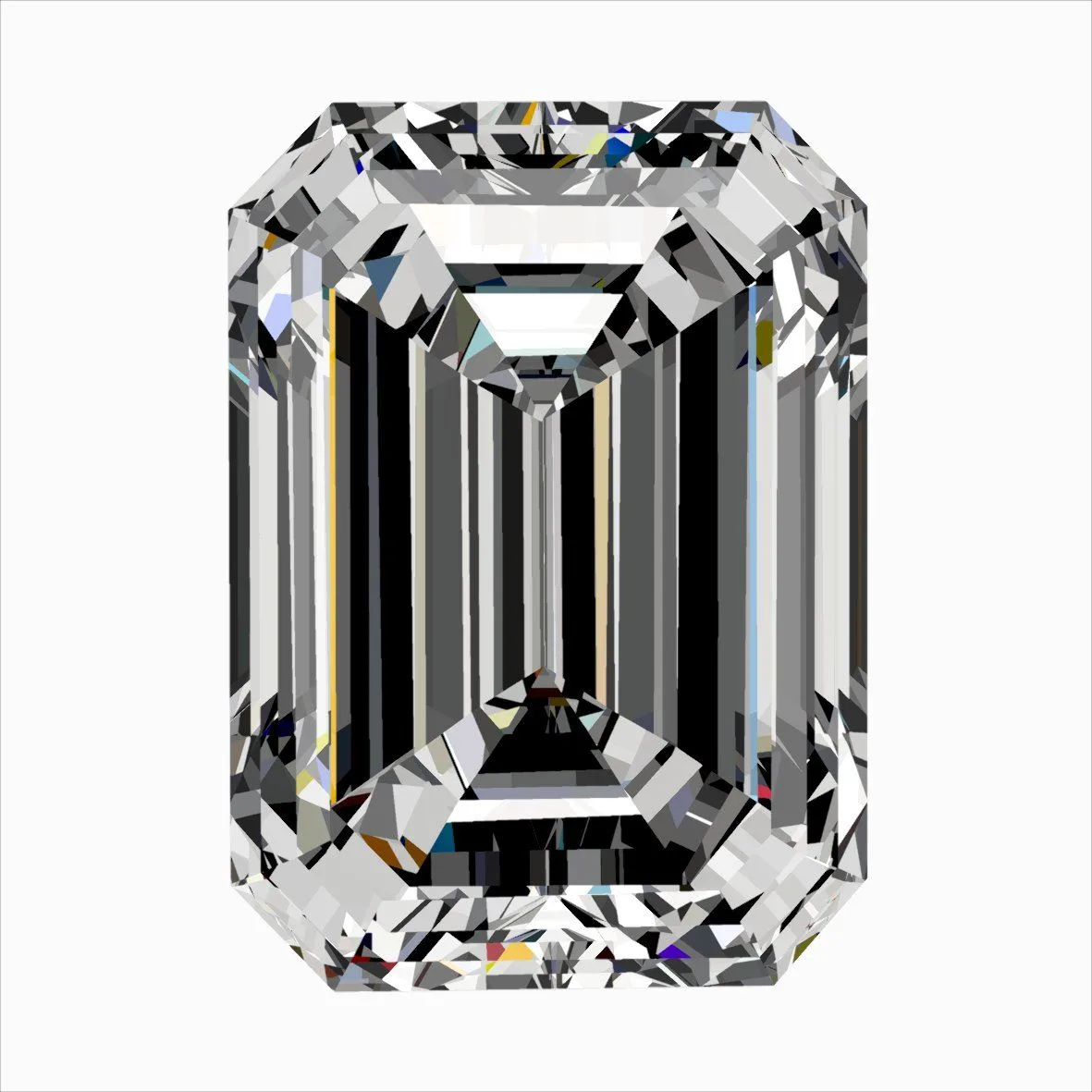 0.30ct EMERALD F VS2 Natural diamond