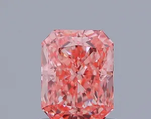 1.2ct RADIANT Fancy Intense Orangey Pink VVS2 Coloured Lab diamond