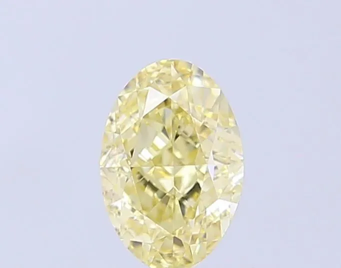 1.14ct OVAL Fancy Light Yellow VVS2 Coloured Lab diamond