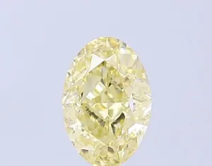1.14ct OVAL Fancy Light Yellow VVS2 Coloured Lab diamond