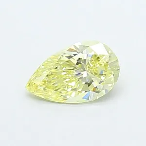 0.46ct PEAR Fancy Intense Yellow VS1 Coloured Lab diamond