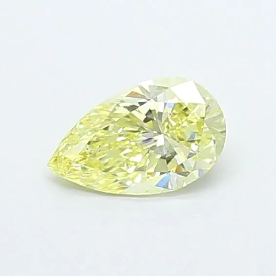 0.46ct PEAR Fancy Intense Yellow VS1 Coloured Lab diamond