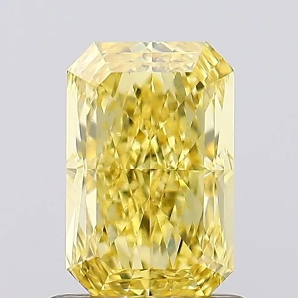 1ct RADIANT Fancy Vivid Yellow VS1 Coloured Lab diamond