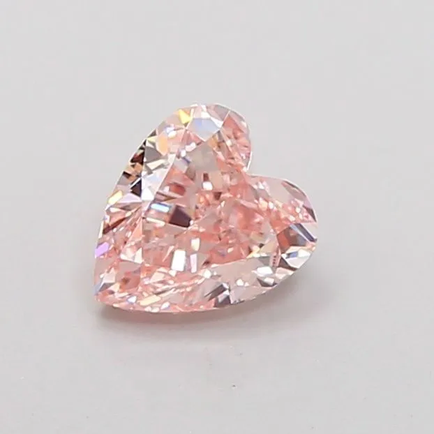 1.00ct HEART Fancy Intense Pink VS1 Coloured Lab diamond