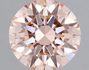 1ct ROUND Fancy Intense Pink VVS2 Coloured Lab diamond