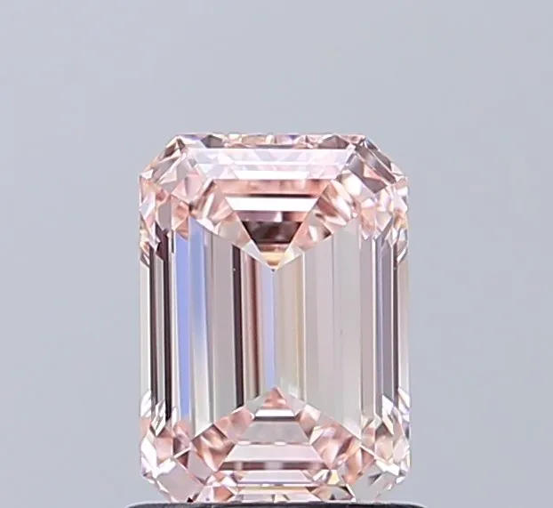 1.27ct EMERALD Fancy Intense Pink VVS2 Coloured Lab diamond