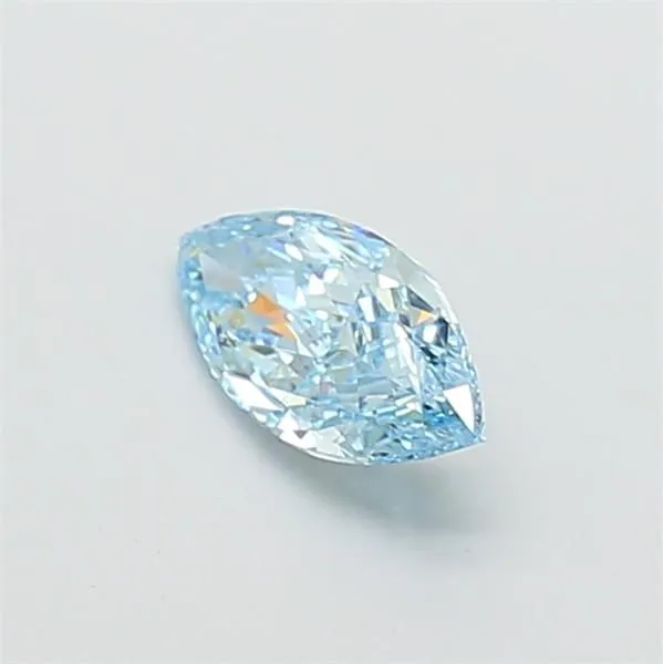 1ct MARQUISE Fancy Vivid Blue VS2 Coloured Lab diamond