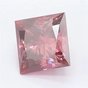 3.01ct PRINCESS Fancy Deep Pink VS2 Coloured Lab diamond