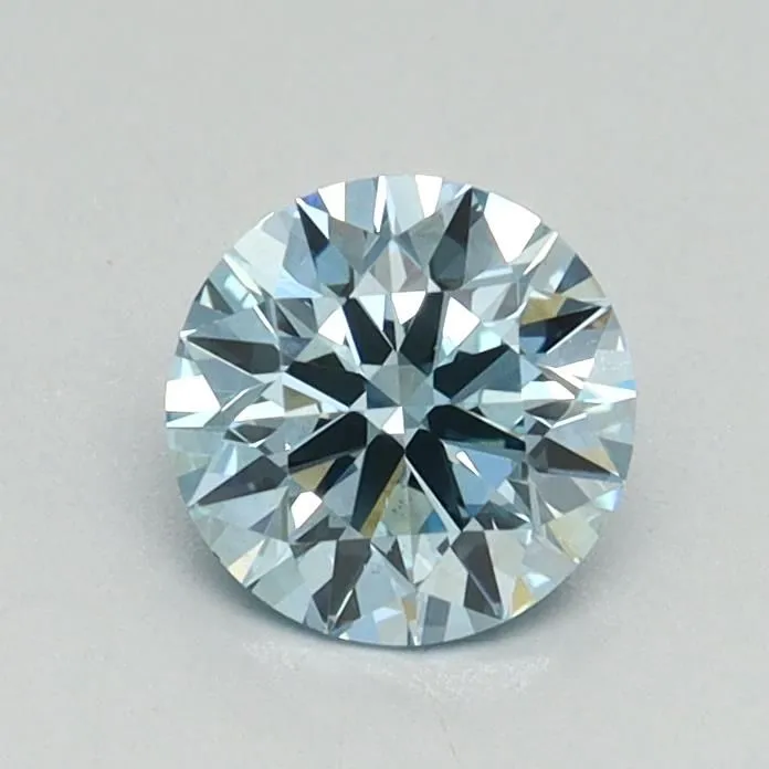 0.71ct ROUND Fancy Intense Blue VS2 Coloured Lab diamond