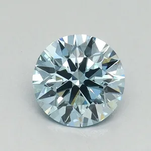 0.71ct ROUND Fancy Intense Blue VS2 Coloured Lab diamond