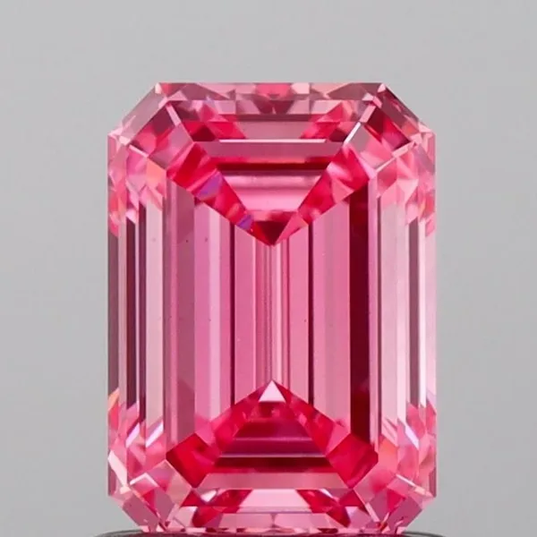 1.03ct EMERALD Fancy Vivid Pink VS1 Coloured Lab diamond