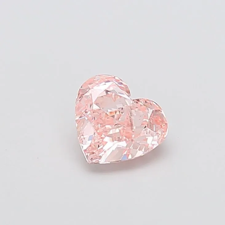 1.06ct HEART Fancy Intense Pink VS1 Coloured Lab diamond