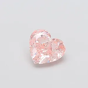 1.06ct HEART Fancy Intense Pink VS1 Coloured Lab diamond