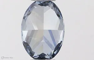 0.35ct OVAL Fancy Vivid Blue VS1 Coloured Lab diamond