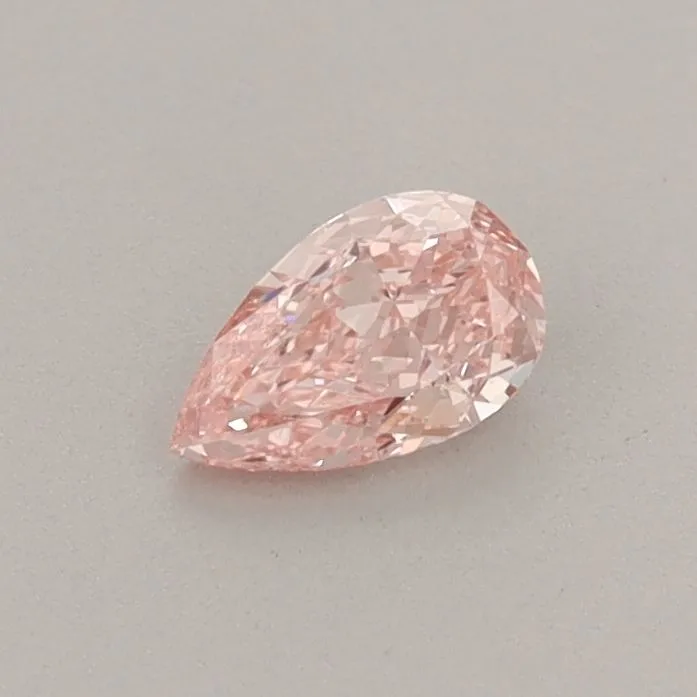 0.30ct PEAR Fancy Vivid Pink VS1 Coloured Lab diamond