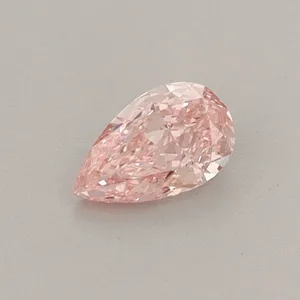 0.3ct PEAR Fancy Vivid Pink VS1 Coloured Lab diamond