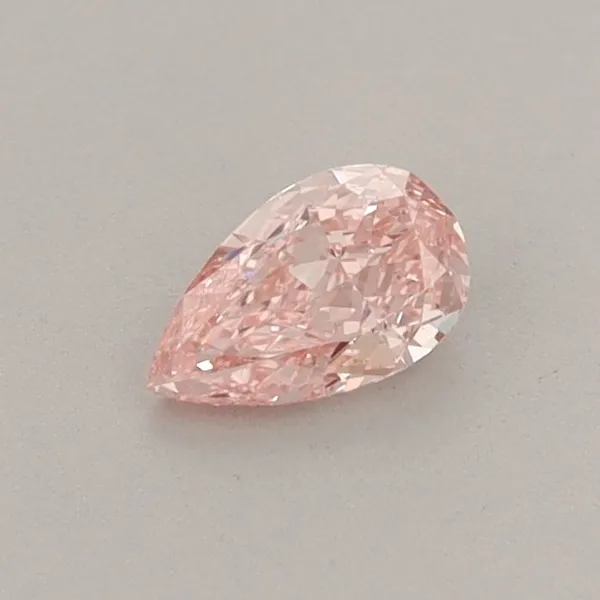 0.3ct PEAR Fancy Vivid Pink VS1 Coloured Lab diamond