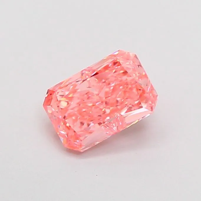 1.05ct RADIANT Fancy Vivid Pink VS1 Coloured Lab diamond