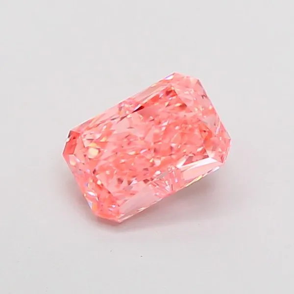 1.05ct RADIANT Fancy Vivid Pink VS1 Coloured Lab diamond