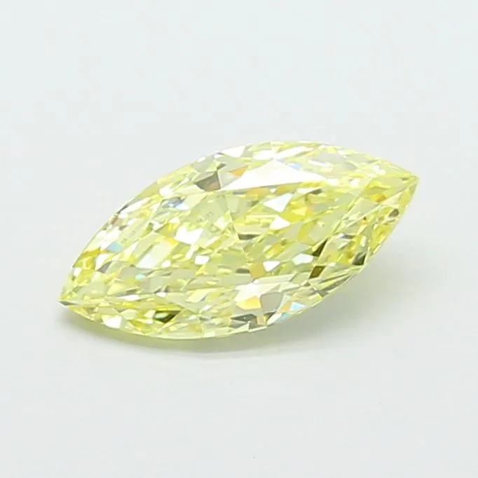 1.53ct MARQUISE Fancy Intense Yellow VS1 Coloured Lab diamond